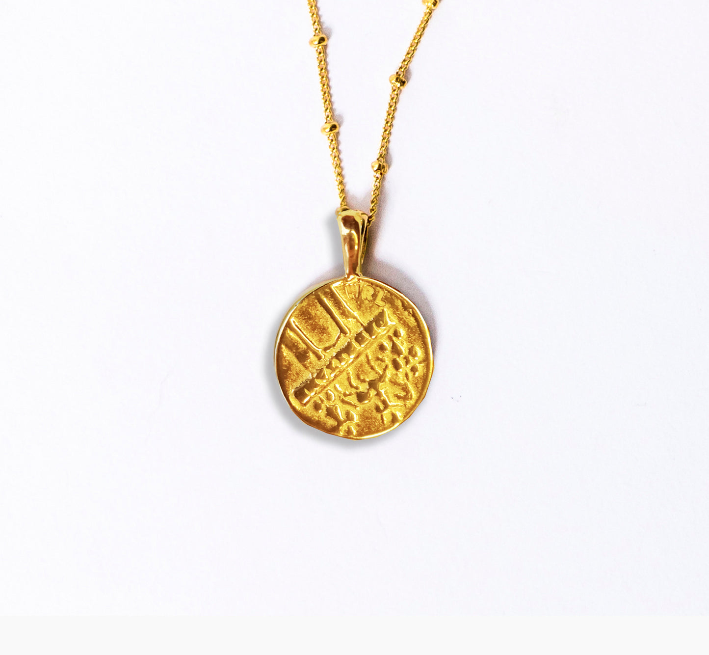 Gold Roman Coin necklace