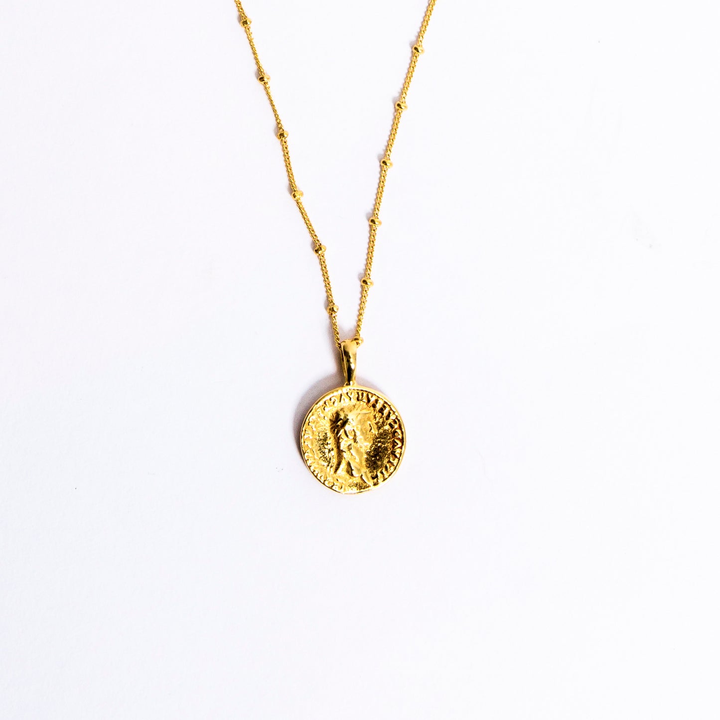 Gold Roman Coin necklace