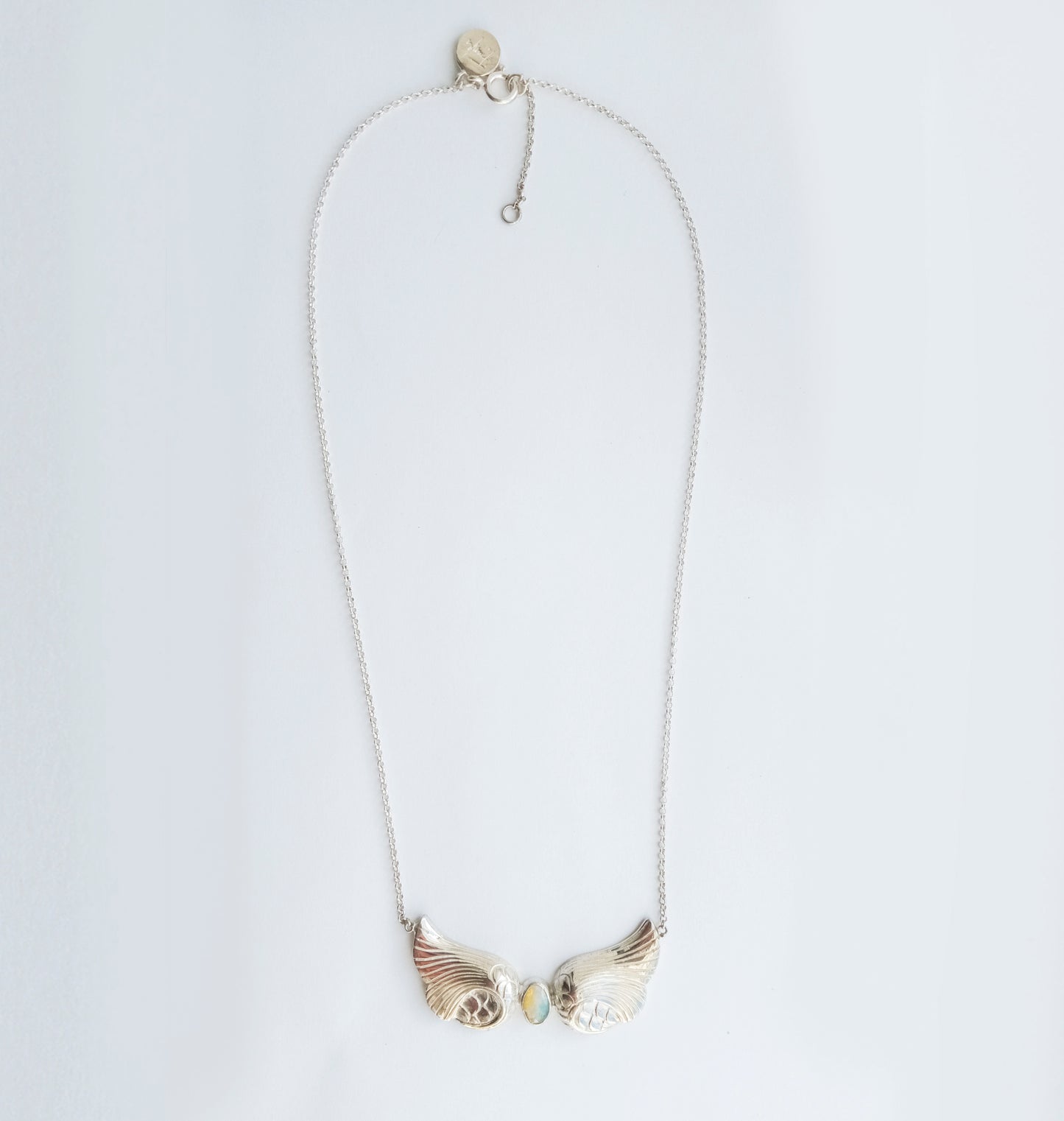 Ariel Mermaid Tail Opal Silver 925 Necklace
