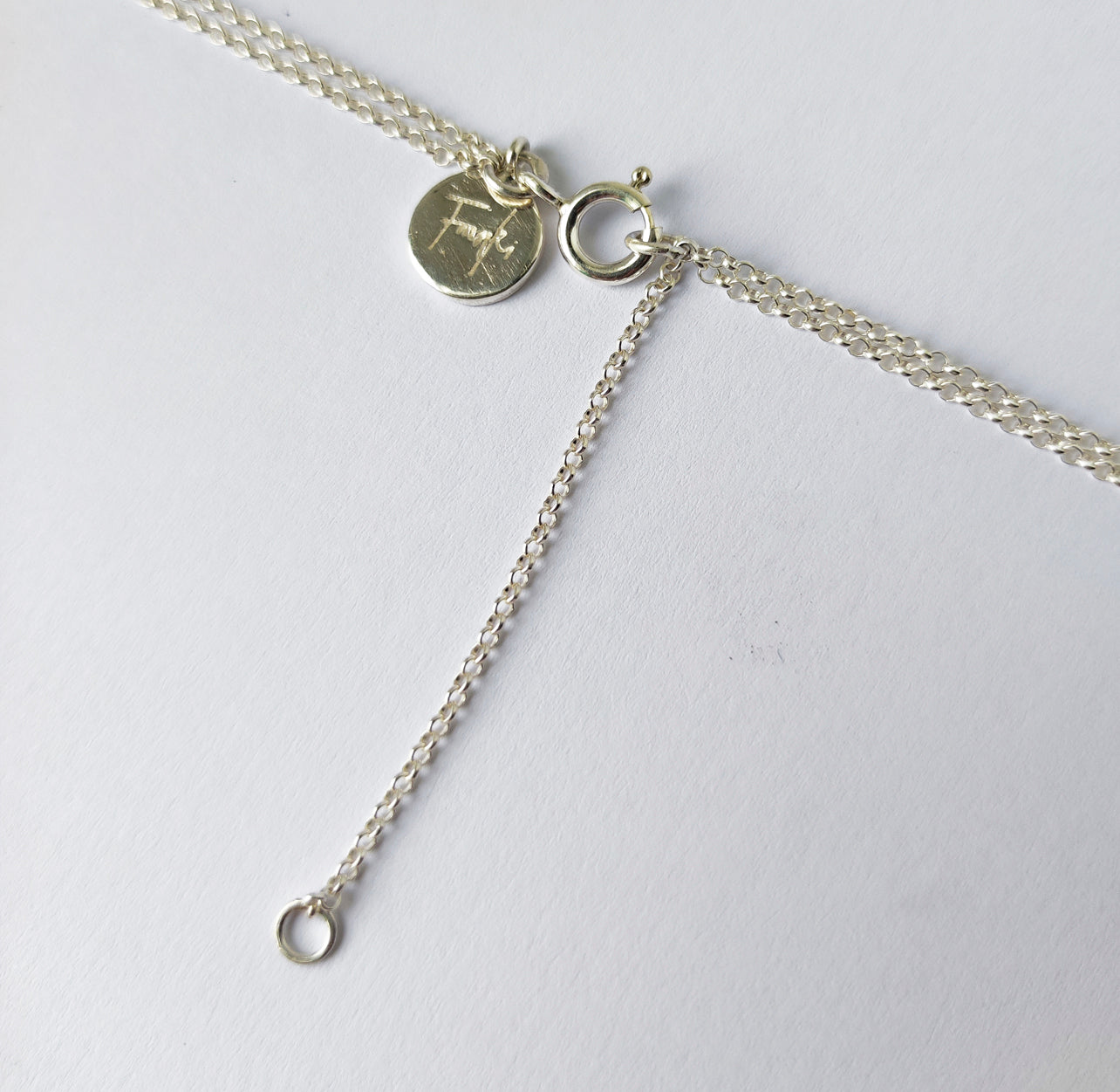 Sterling Silver Layered Minimalist Pearl Necklace