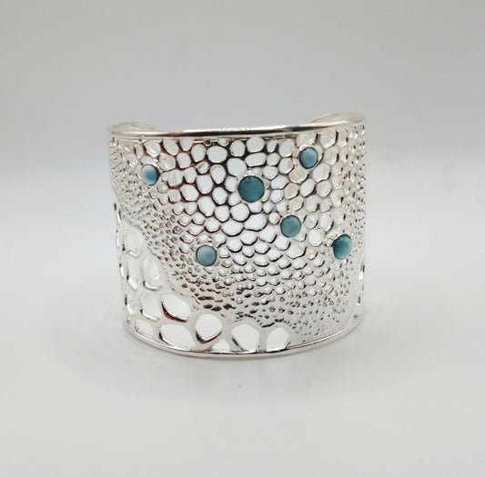 Larimar Silver Cuff Bracelet