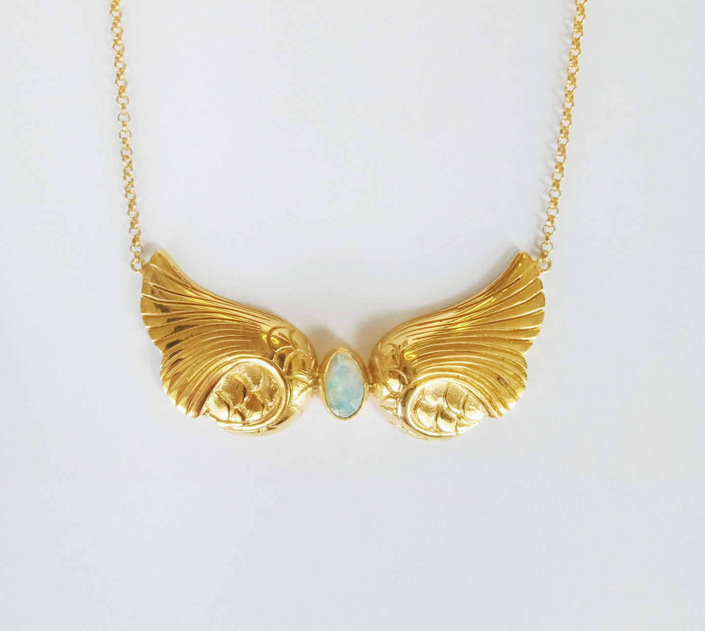Ariel Gold Opal Necklace