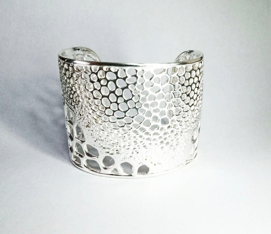 Labyrinth Silver Plated Cuff