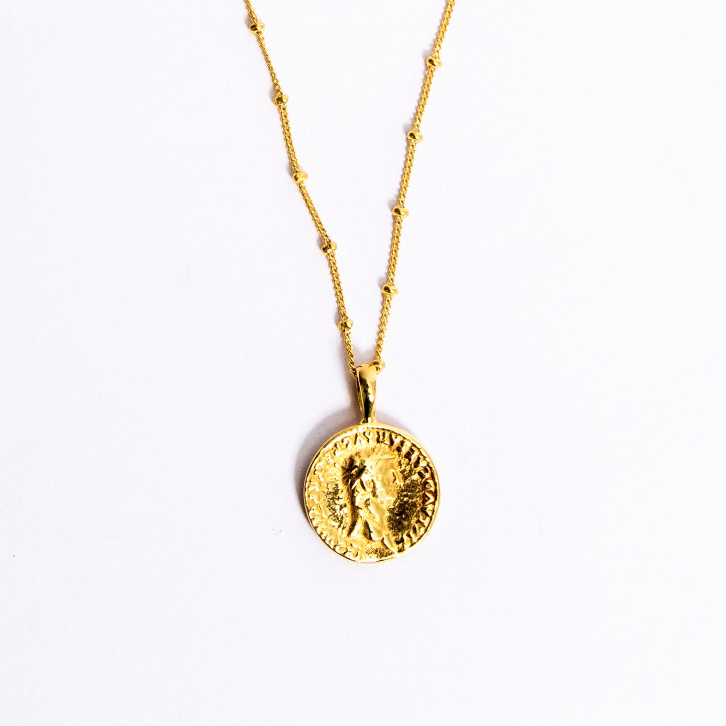 Gold Roman Coin necklace