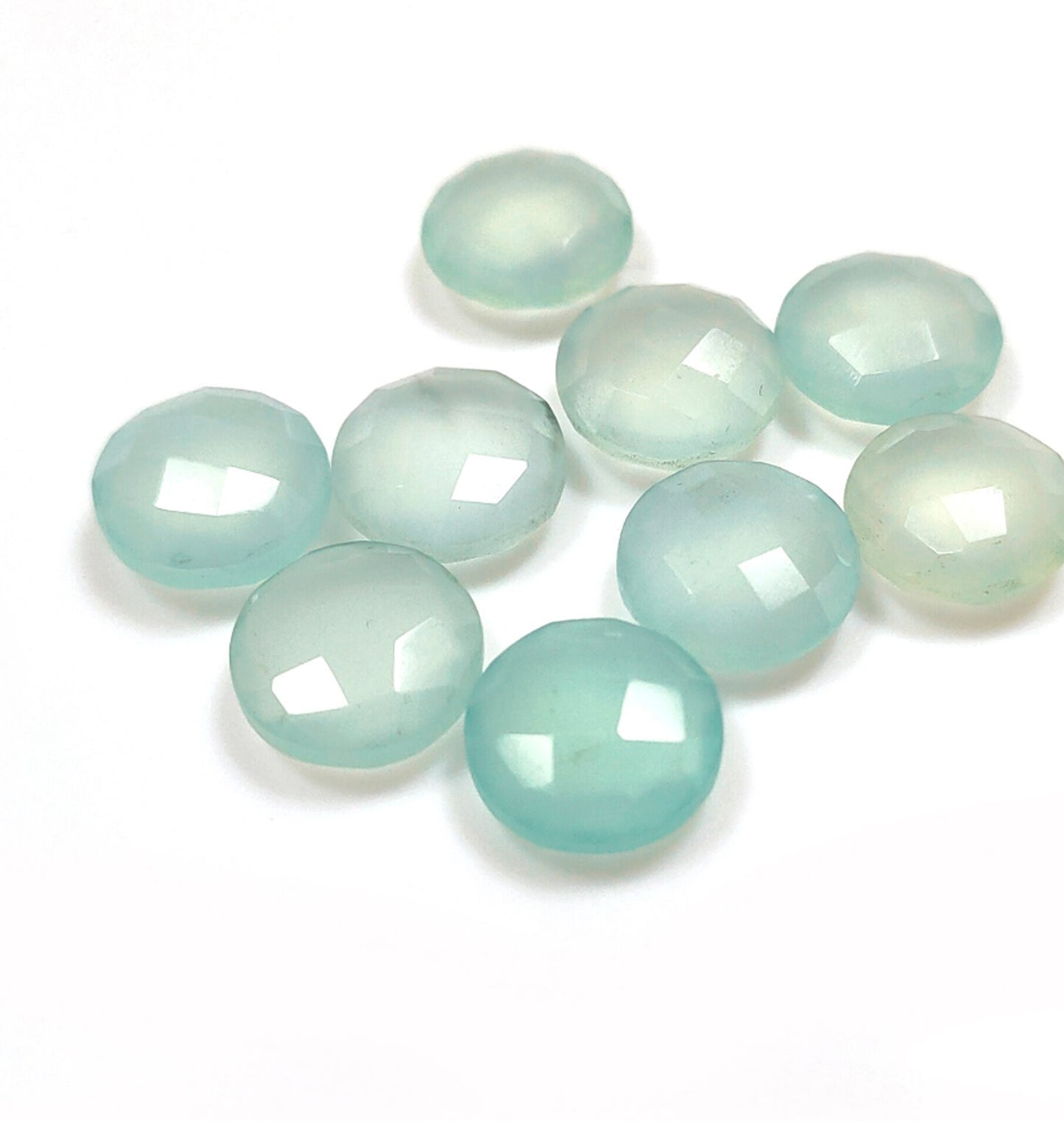 Aquamarine Gemstone Gold Stacking Ring