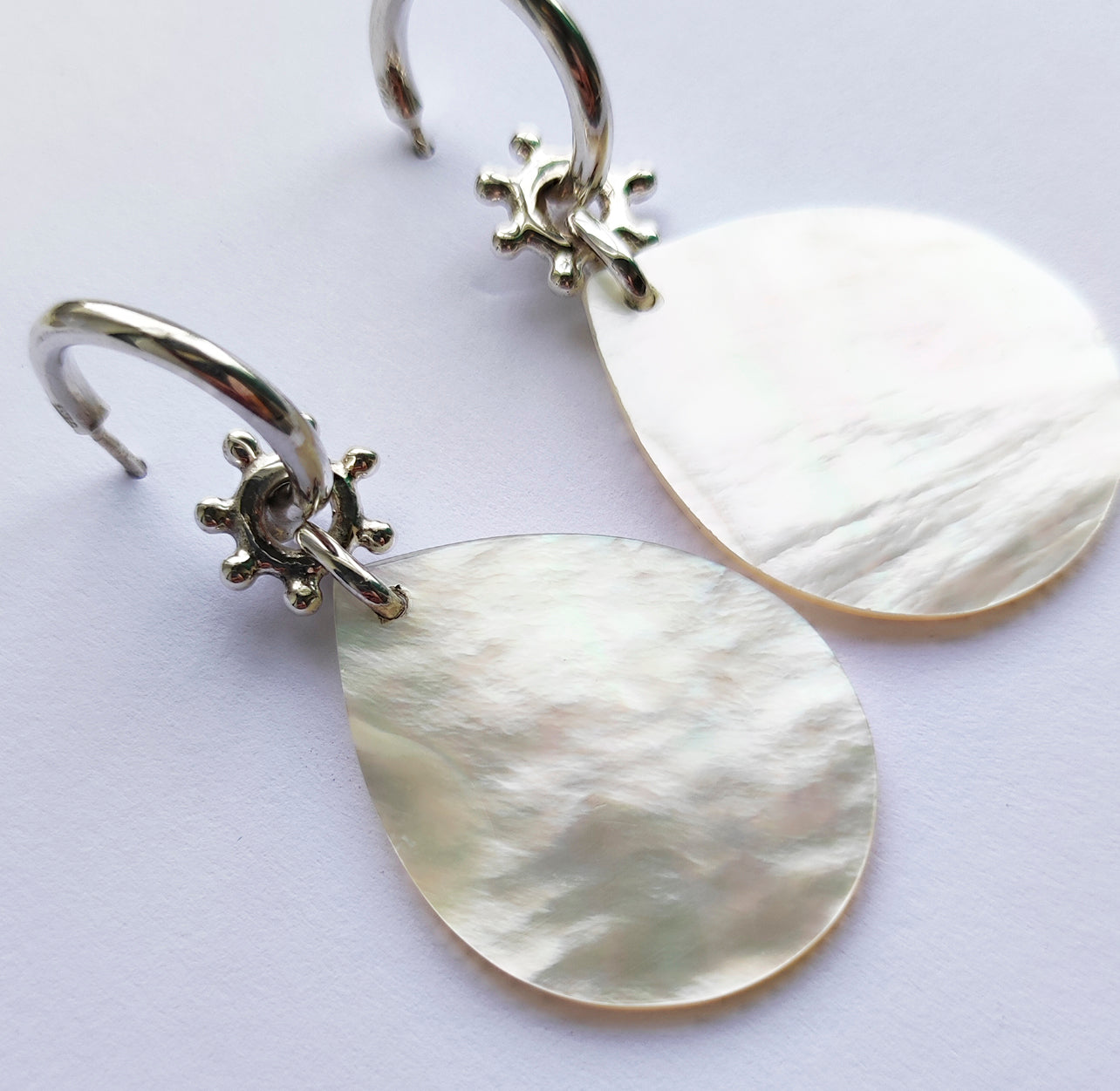 Mother of Pearl Boho Teardrop Earrings