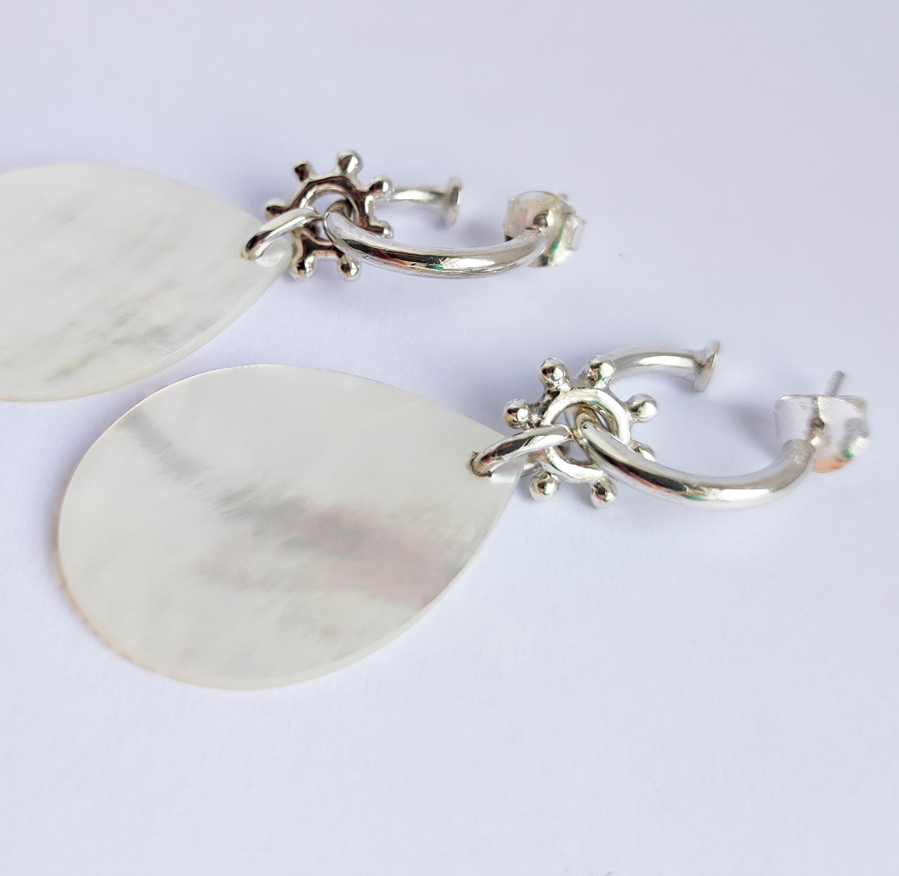 Mother of Pearl Boho Teardrop Earrings