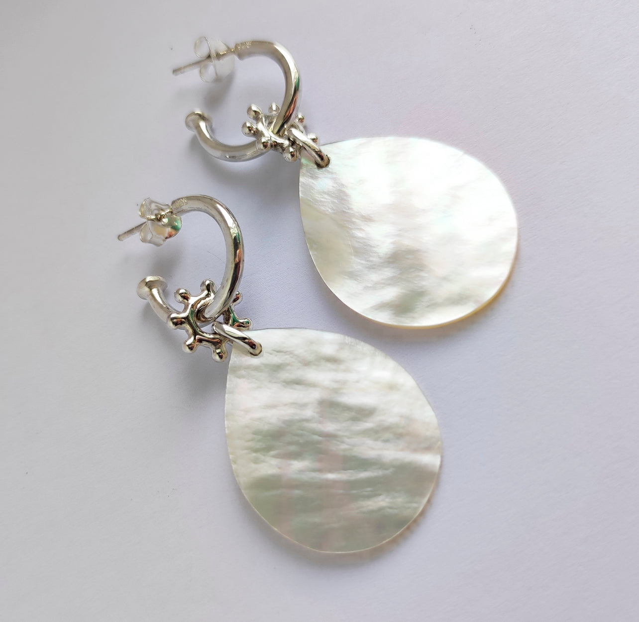 Mother of Pearl Boho Teardrop Earrings