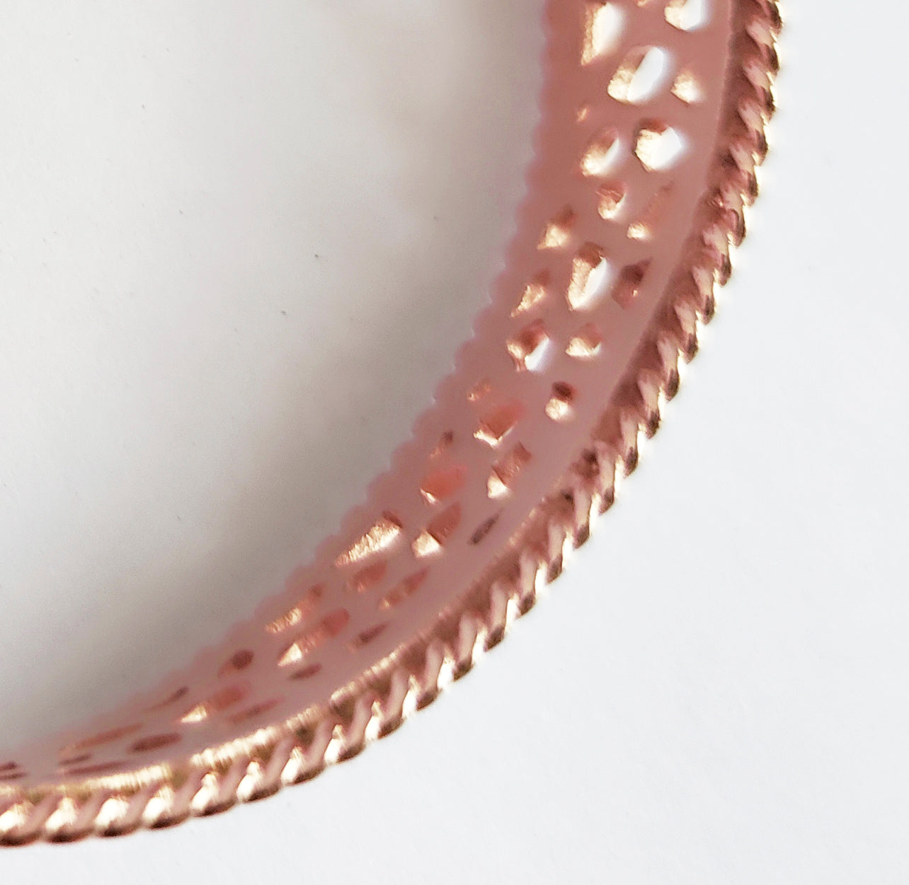 Labyrinth Rose Gold Coral Bracelet