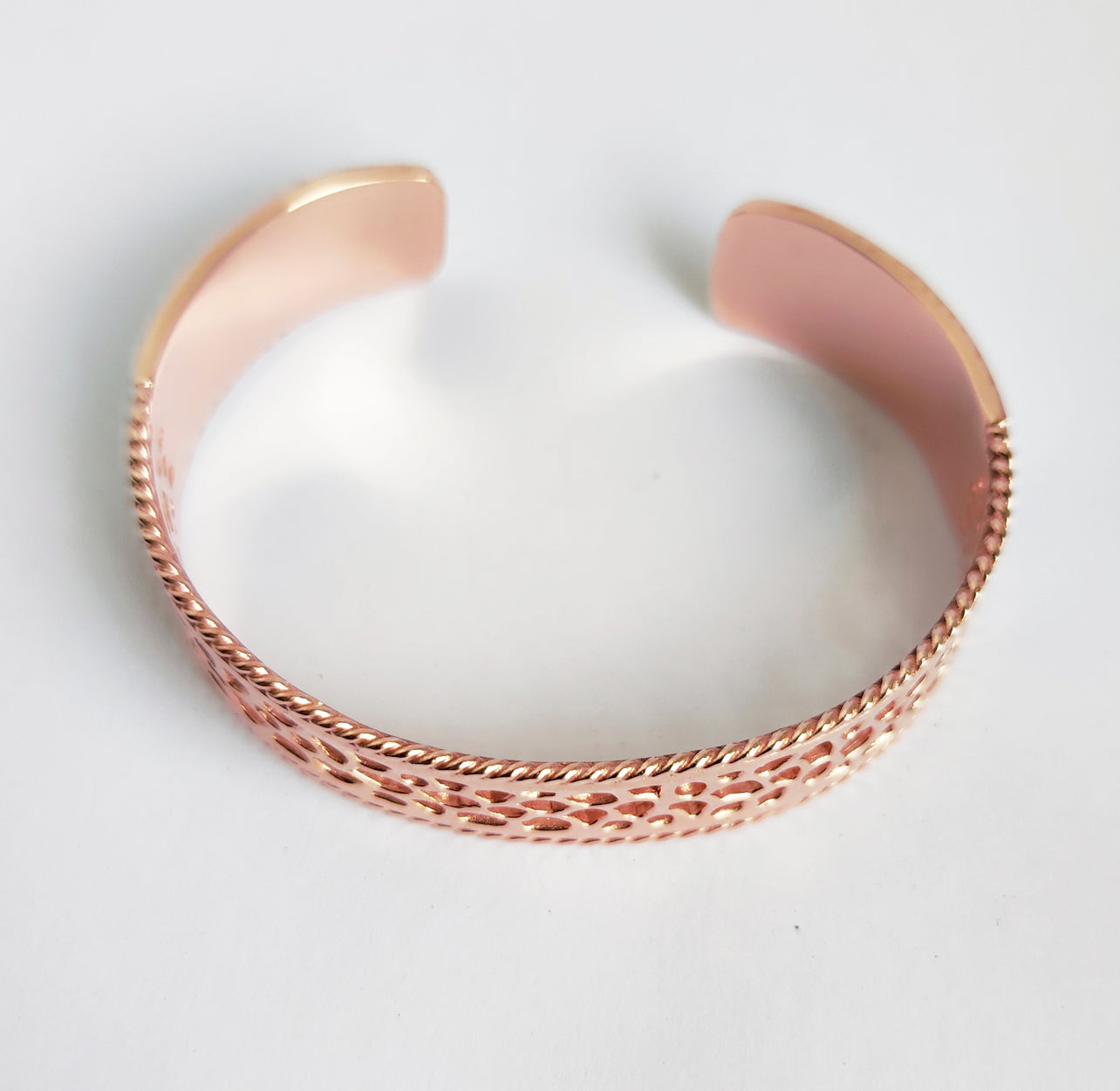 Labyrinth Rose Gold Coral Bracelet