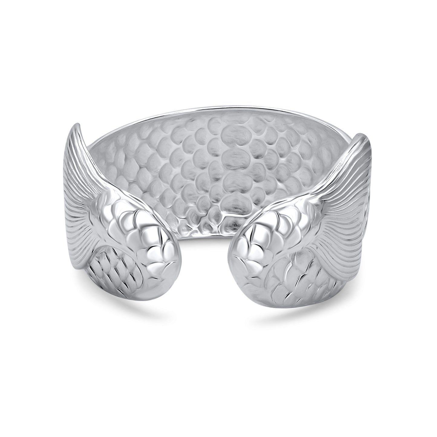 Siren Mermaid Tail Silver Cuff