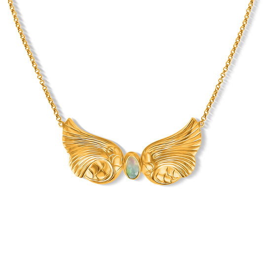 Ariel Gold Opal Necklace