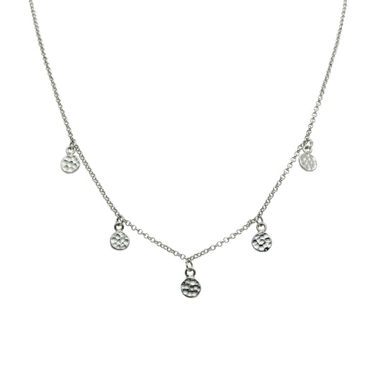 Sterling Silver Disk Necklace