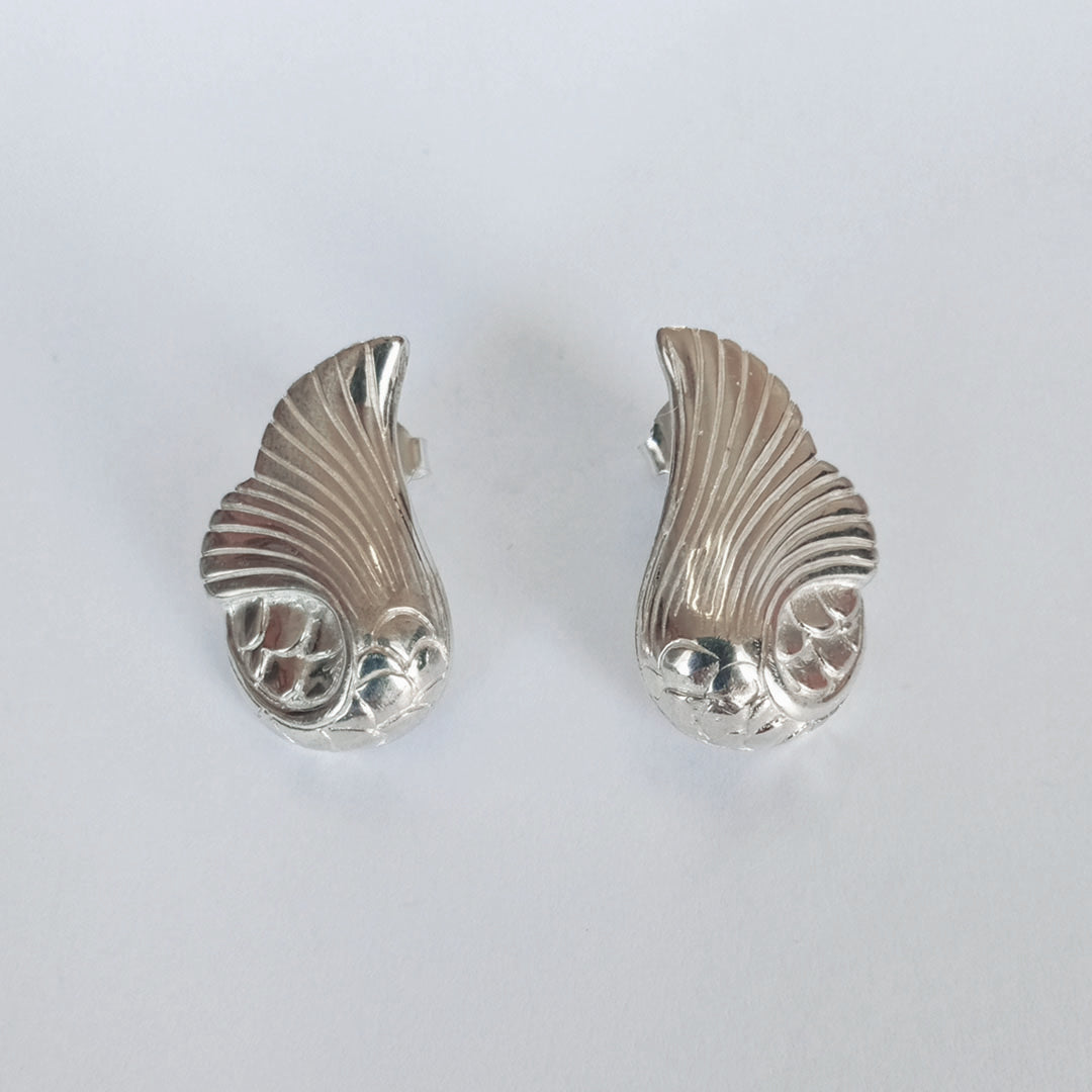 Ariel Sterling Silver Mermaid Tail Studs