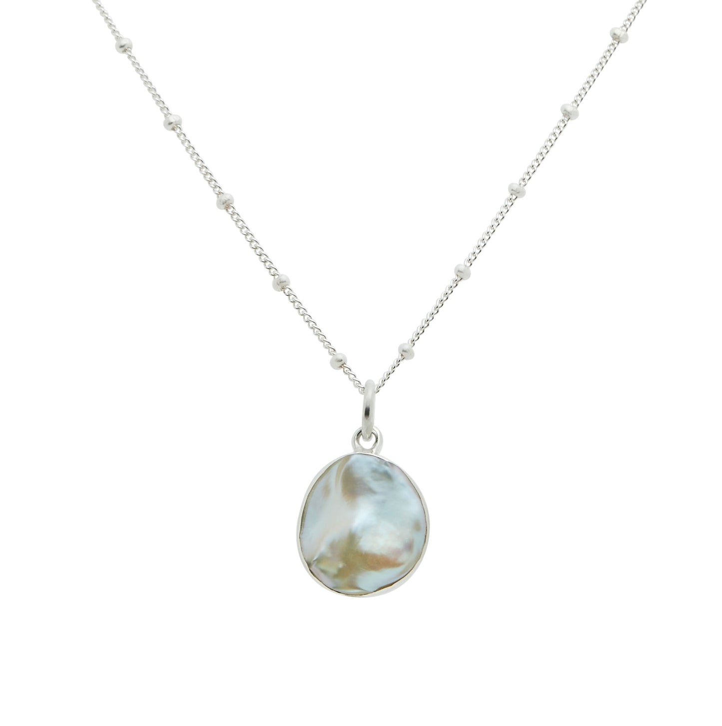 Baroque Pearl Sterling Silver Necklace