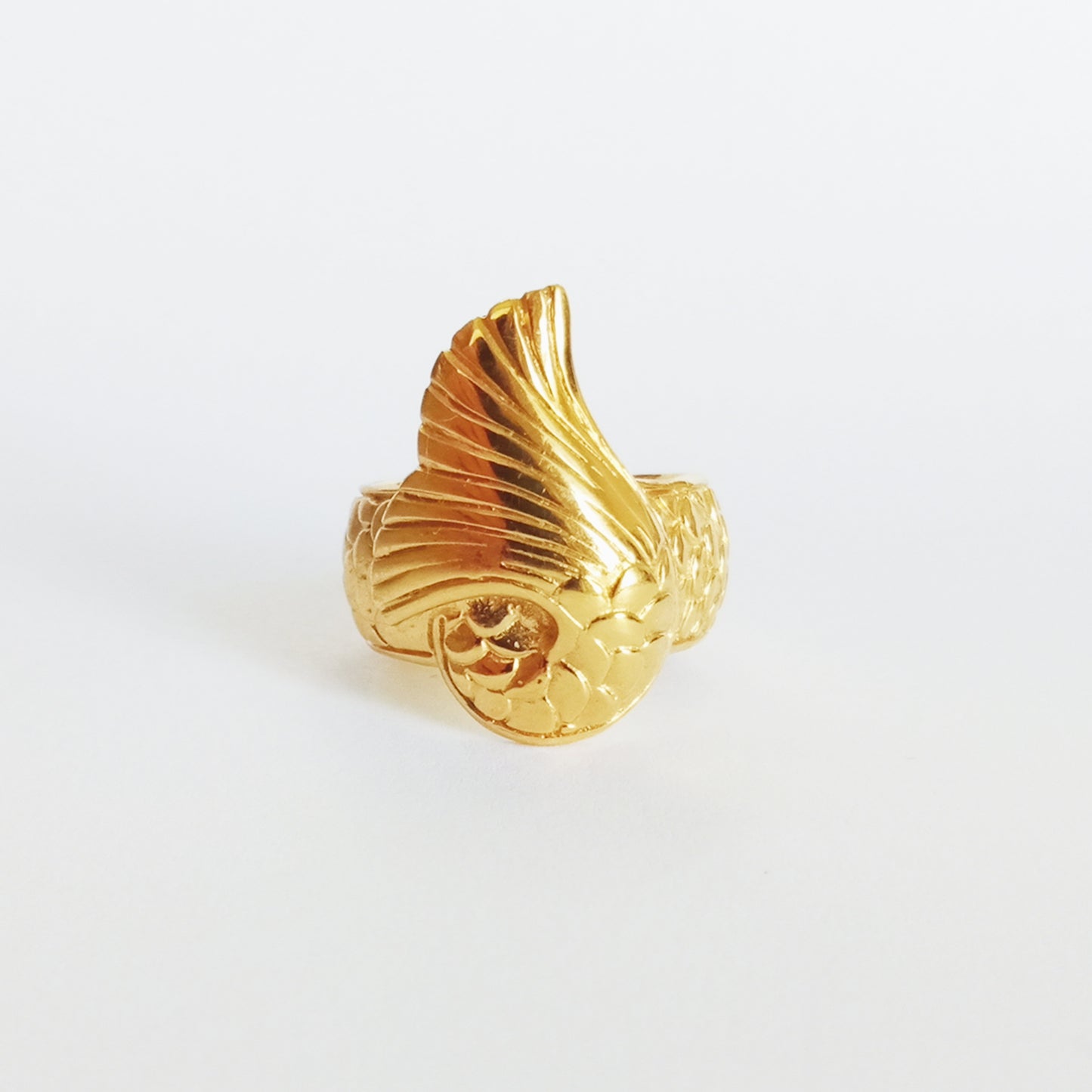 Ariel Sterling Silver 18kt Gold Plate Ring