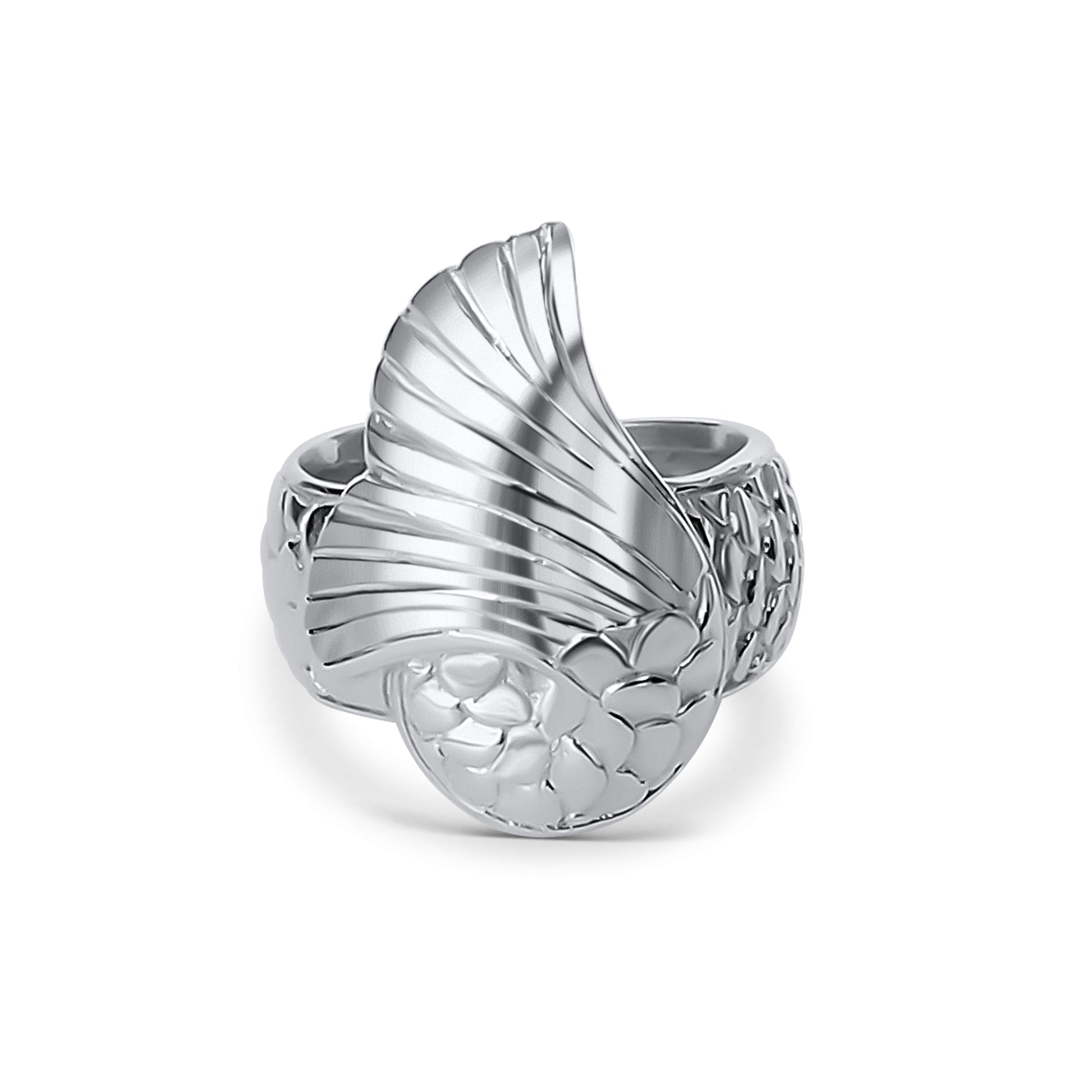 silver ariel mermaid tail ring CAD file photo franki & felix jewellery