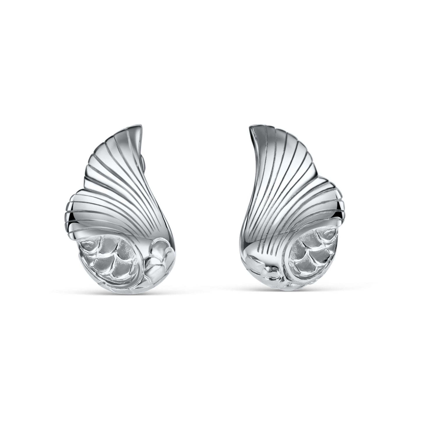 Ariel Sterling Silver Mermaid Tail Studs