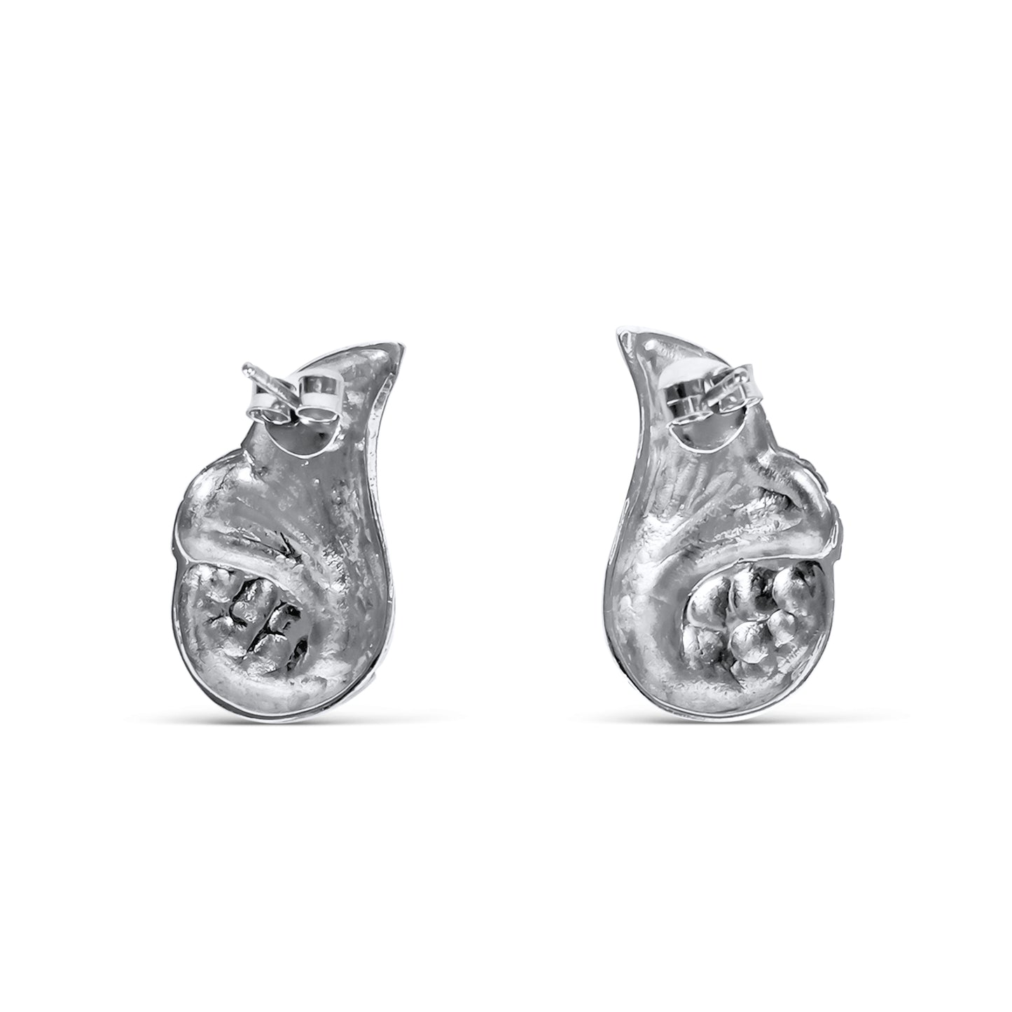 Ariel Sterling Silver Mermaid Tail Studs