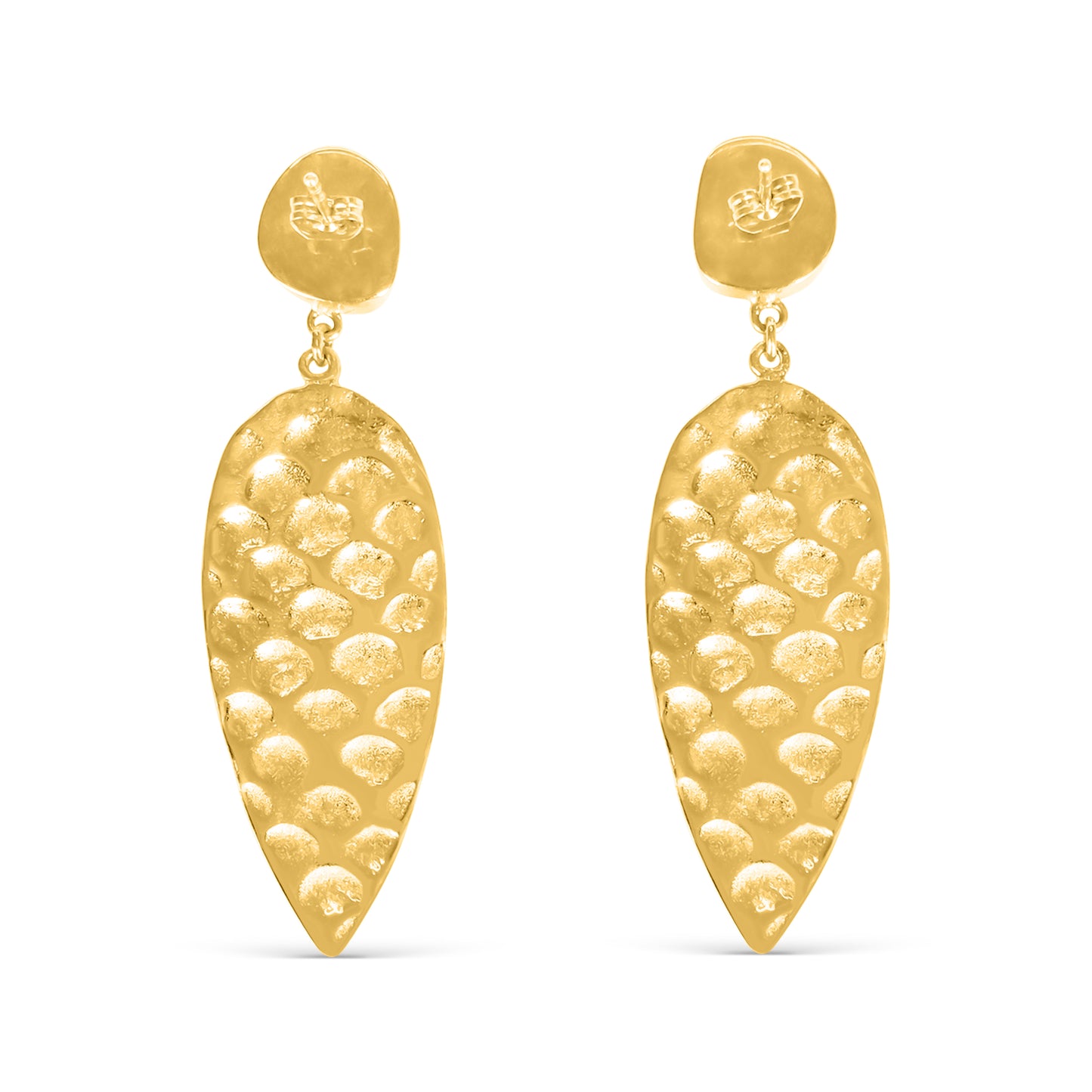 Mermaid Moonstone Gold Drop Earrings