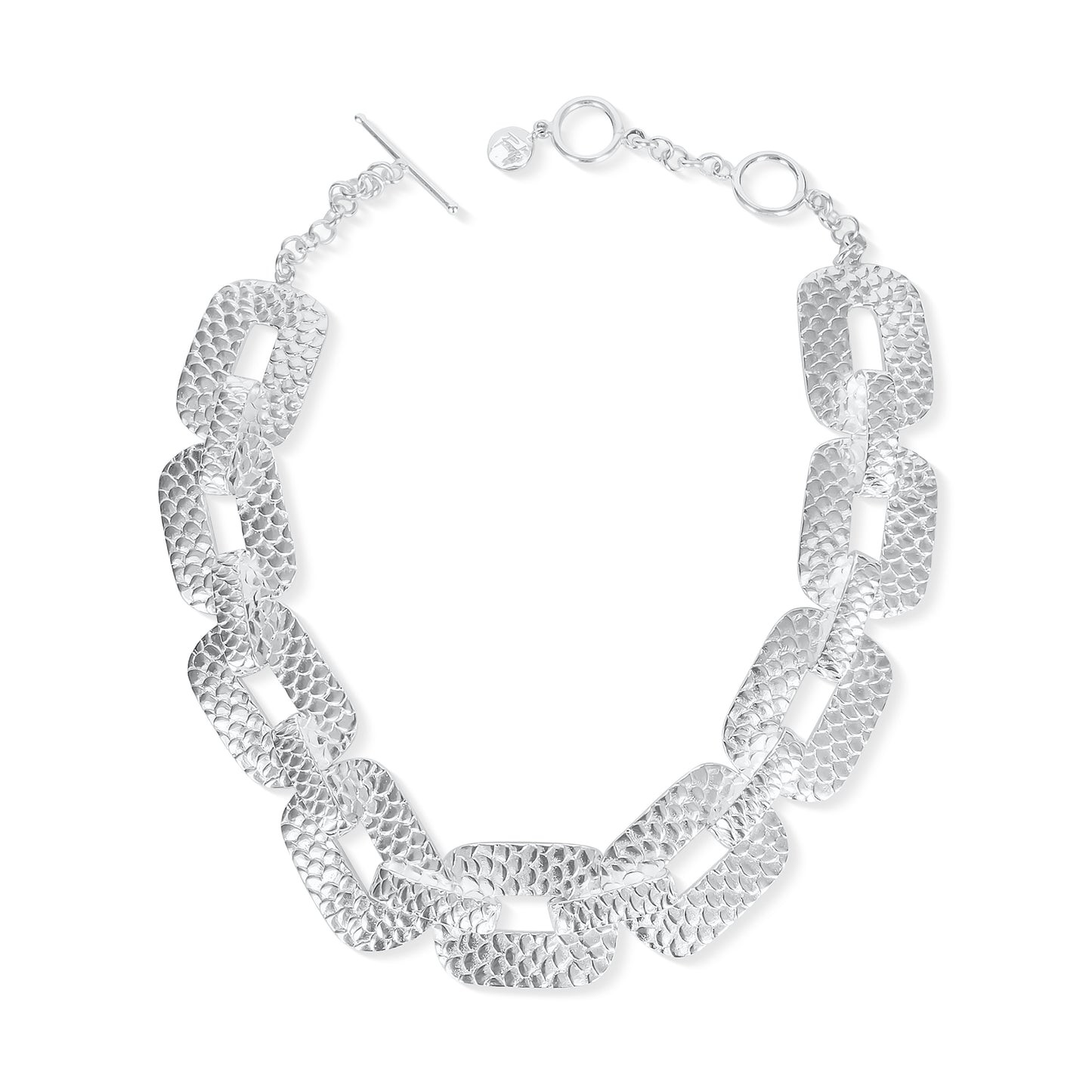 Siren Silver Buckle Choker Necklace