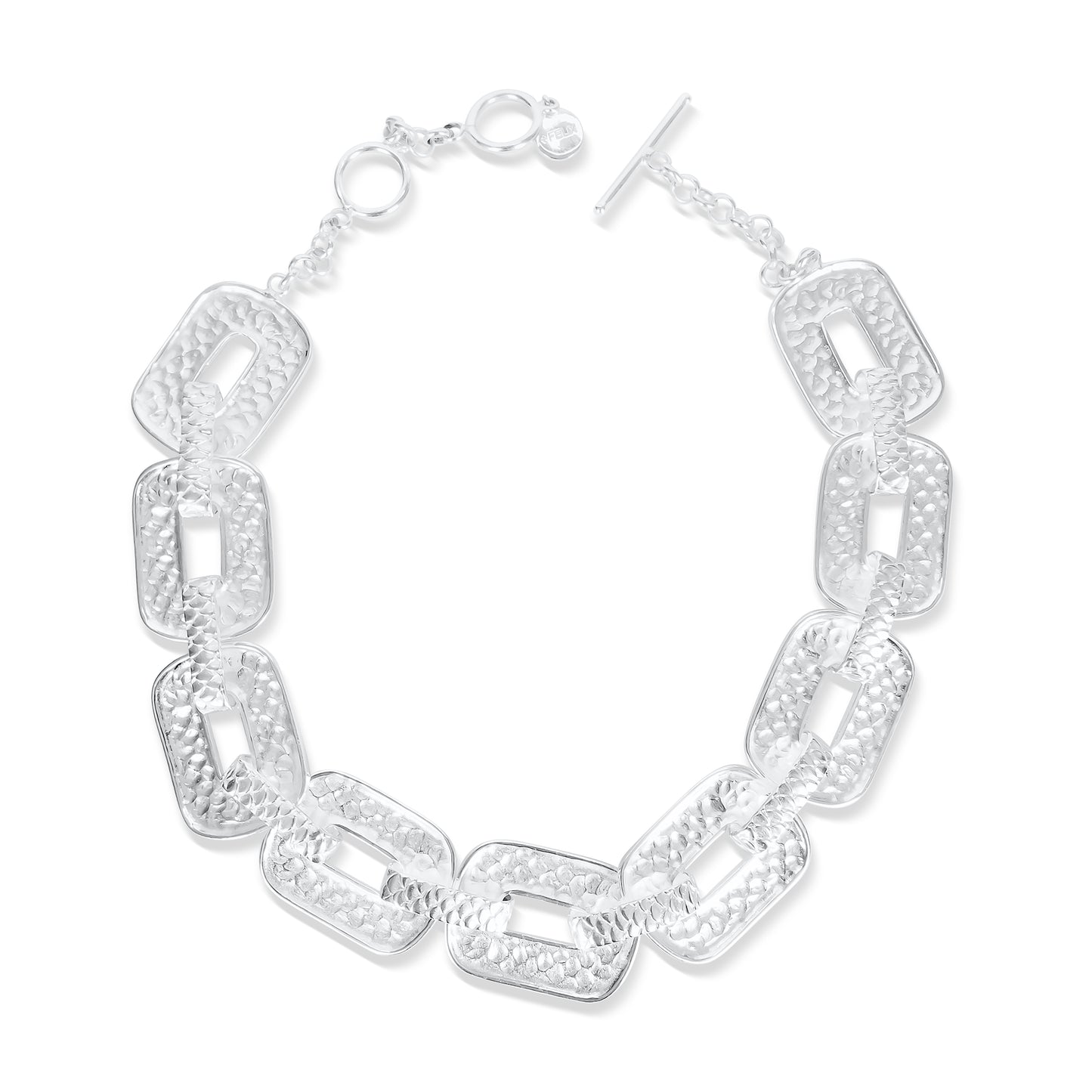 Siren Silver Buckle Choker Necklace