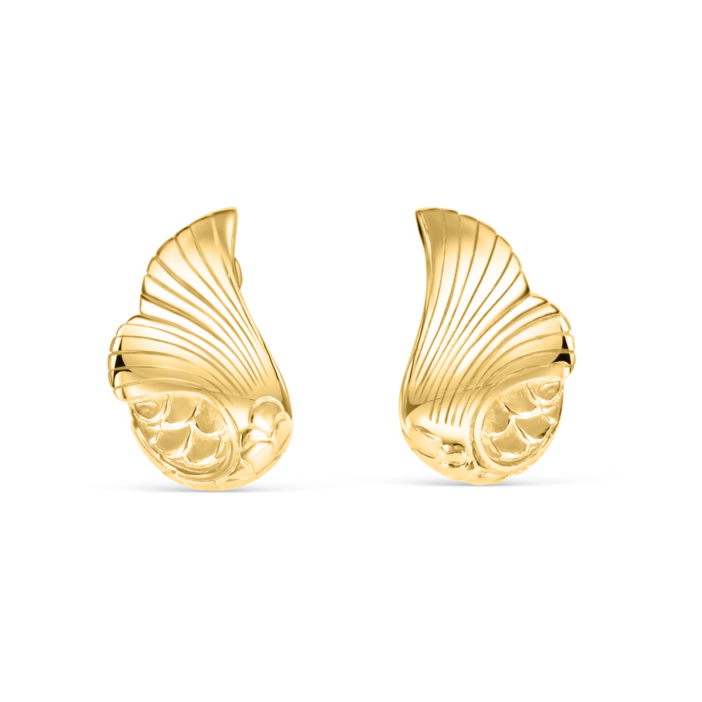 Ariel Mermaid Tail Gold Studs