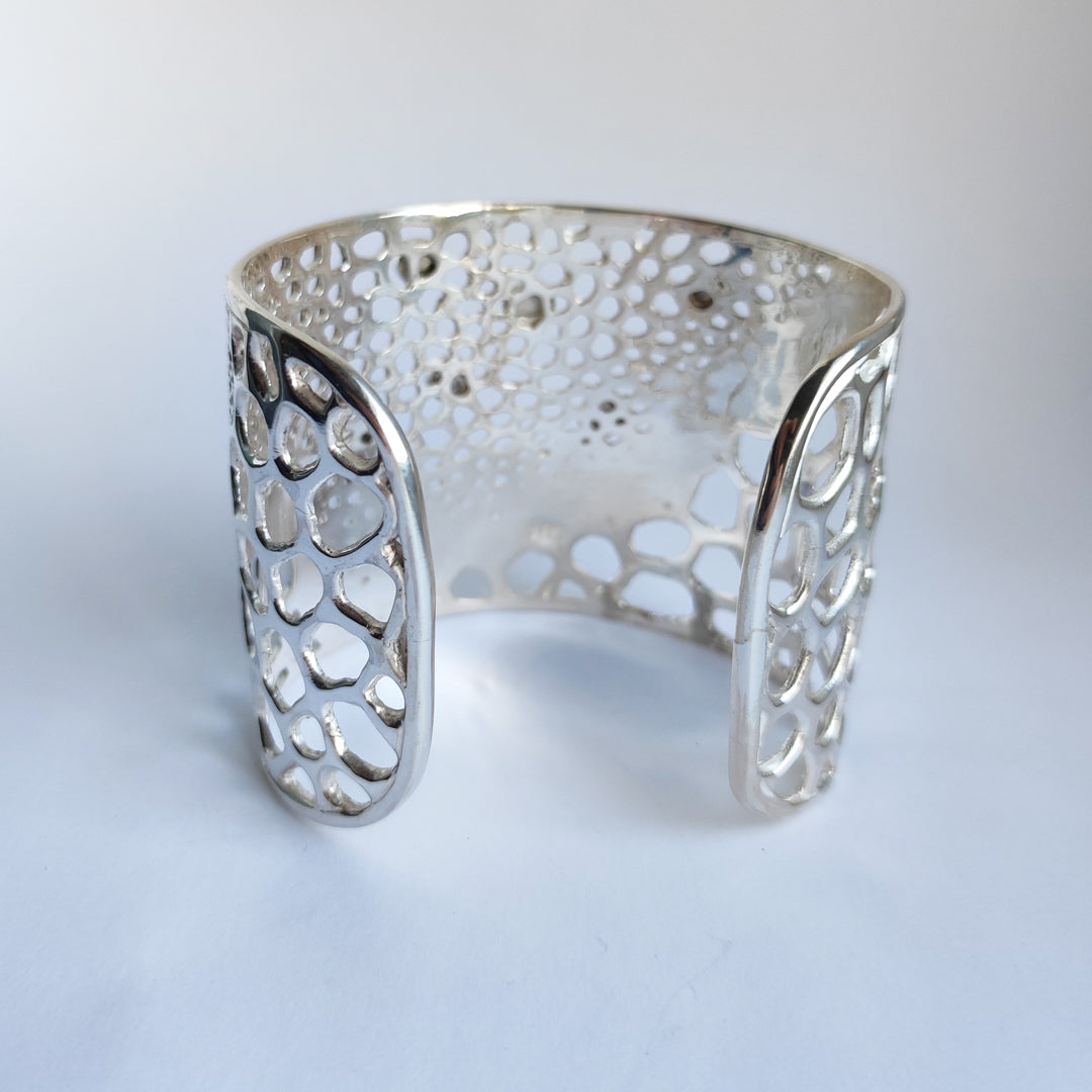 Sterling Silver 925 Moonstone Bracelet Cuff