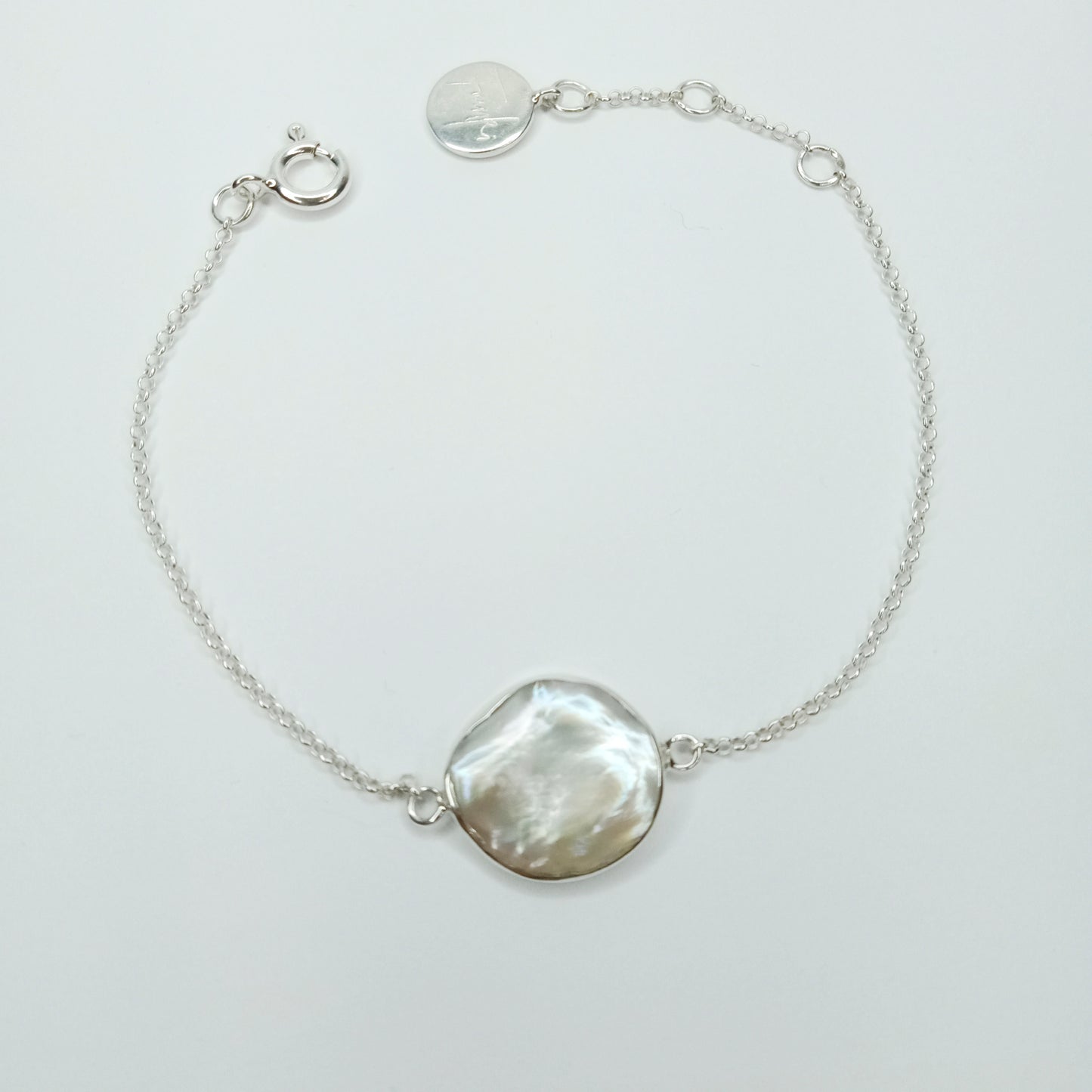 Baroque Pearl Sterling Silver Chain Bracelet