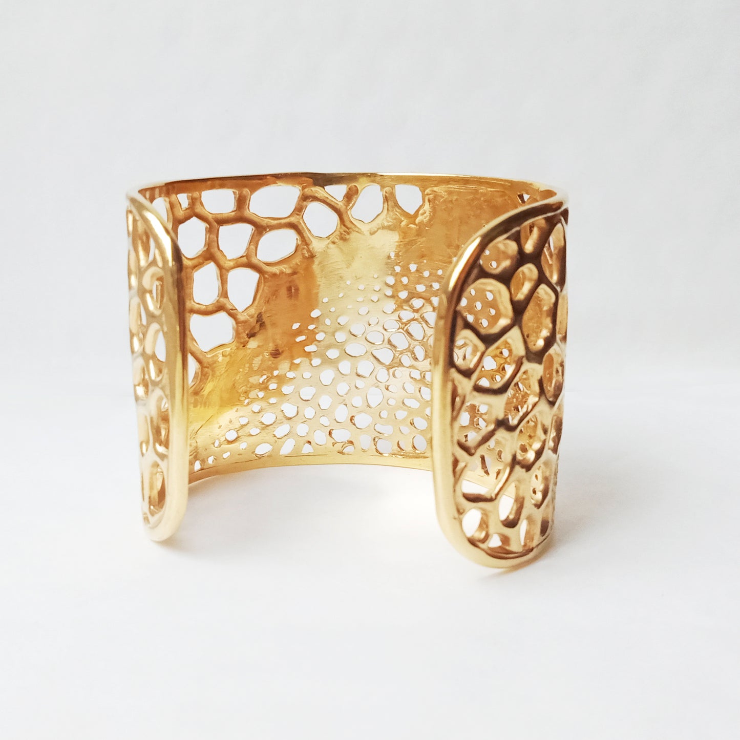 Labyrinth Designer Gold Cuff Bangle Bracelet