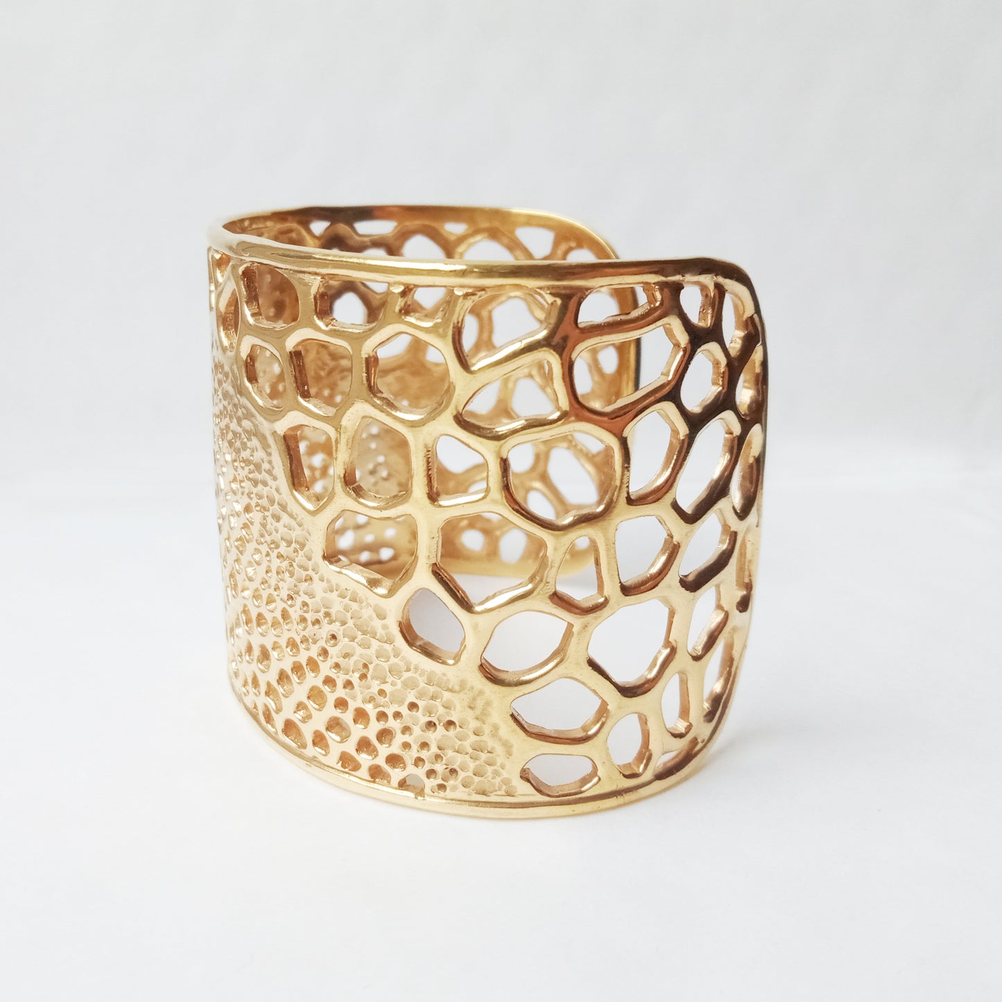 Labyrinth Gold Cuff Bangle Bracelet