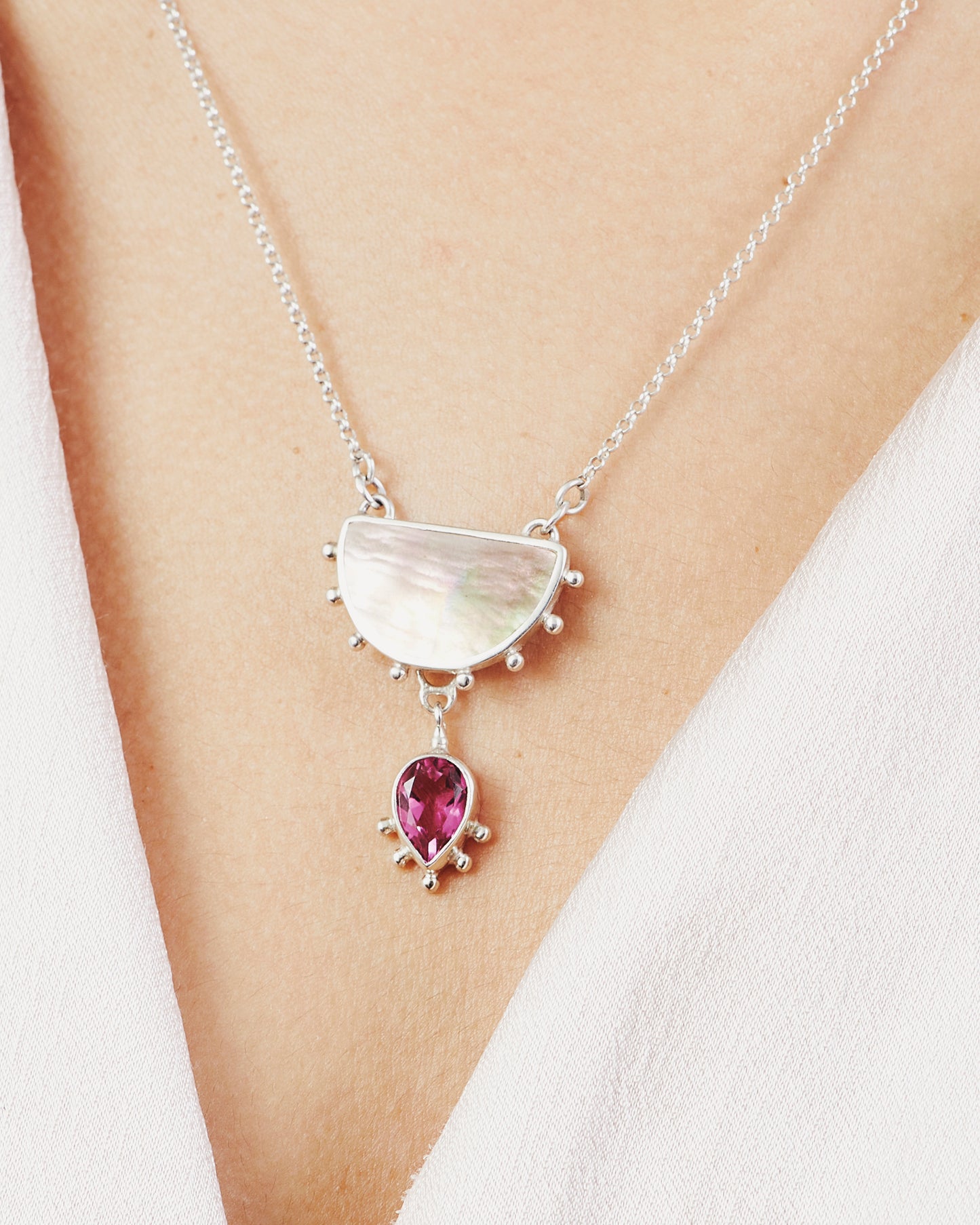 Pink Topaz Sunseeker Charm Pendant