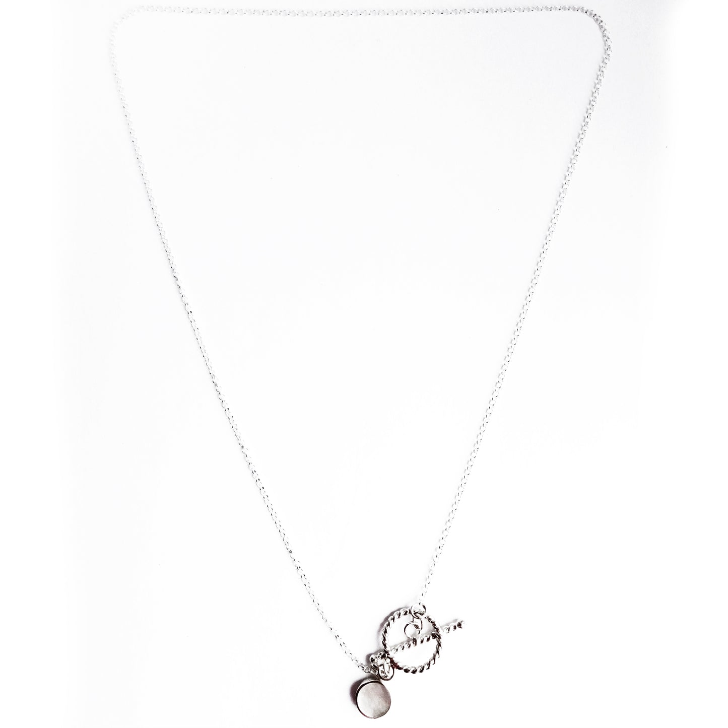 Mini Mother of Pearl Toggle Necklace