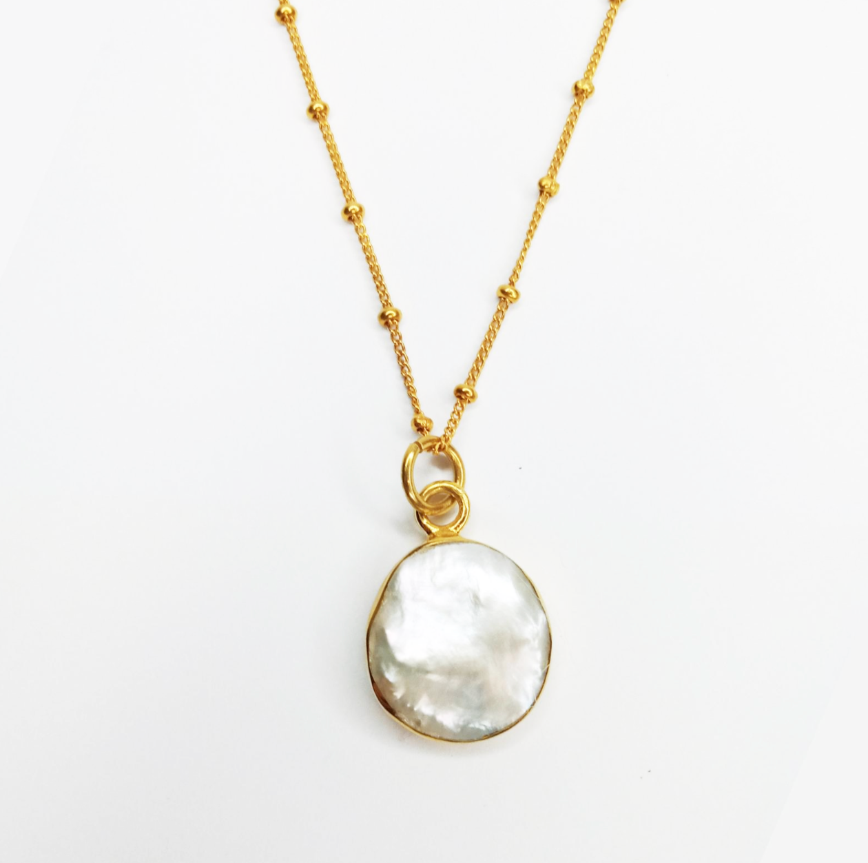 Baroque Pearl 18kt Gold Vermeil Necklace